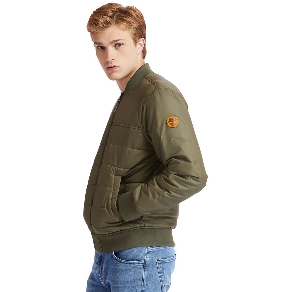 Chaquetas Timberland Argentina Hombre - Foss Mountain Reversible Lightweight - Verde Oliva - RQOVNH-